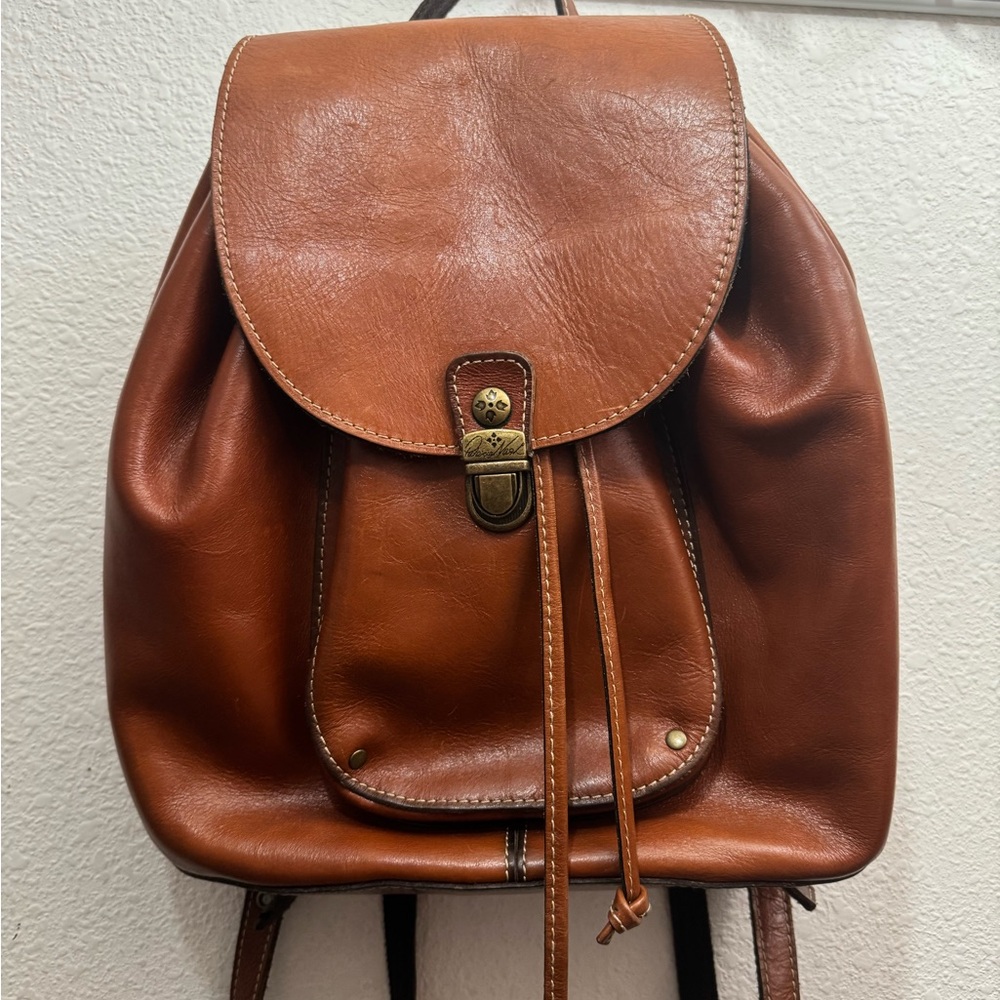 Patricia Nash Brown Leather Backpack